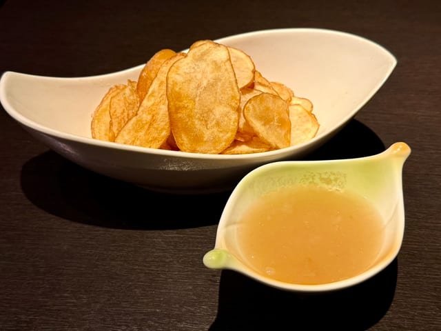 Sora House Made Thick-Cut Potato Chips.